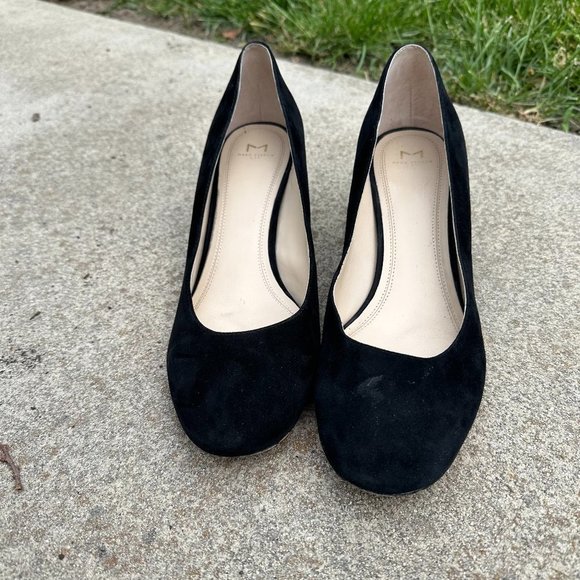 Marc Fisher Shoes - Marc Fisher LTD Black suede 3 inch block heels Size 11